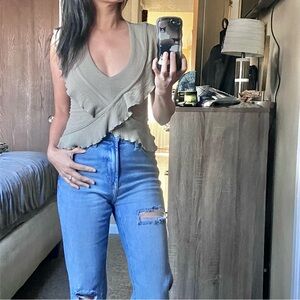 American Rag ruffle top